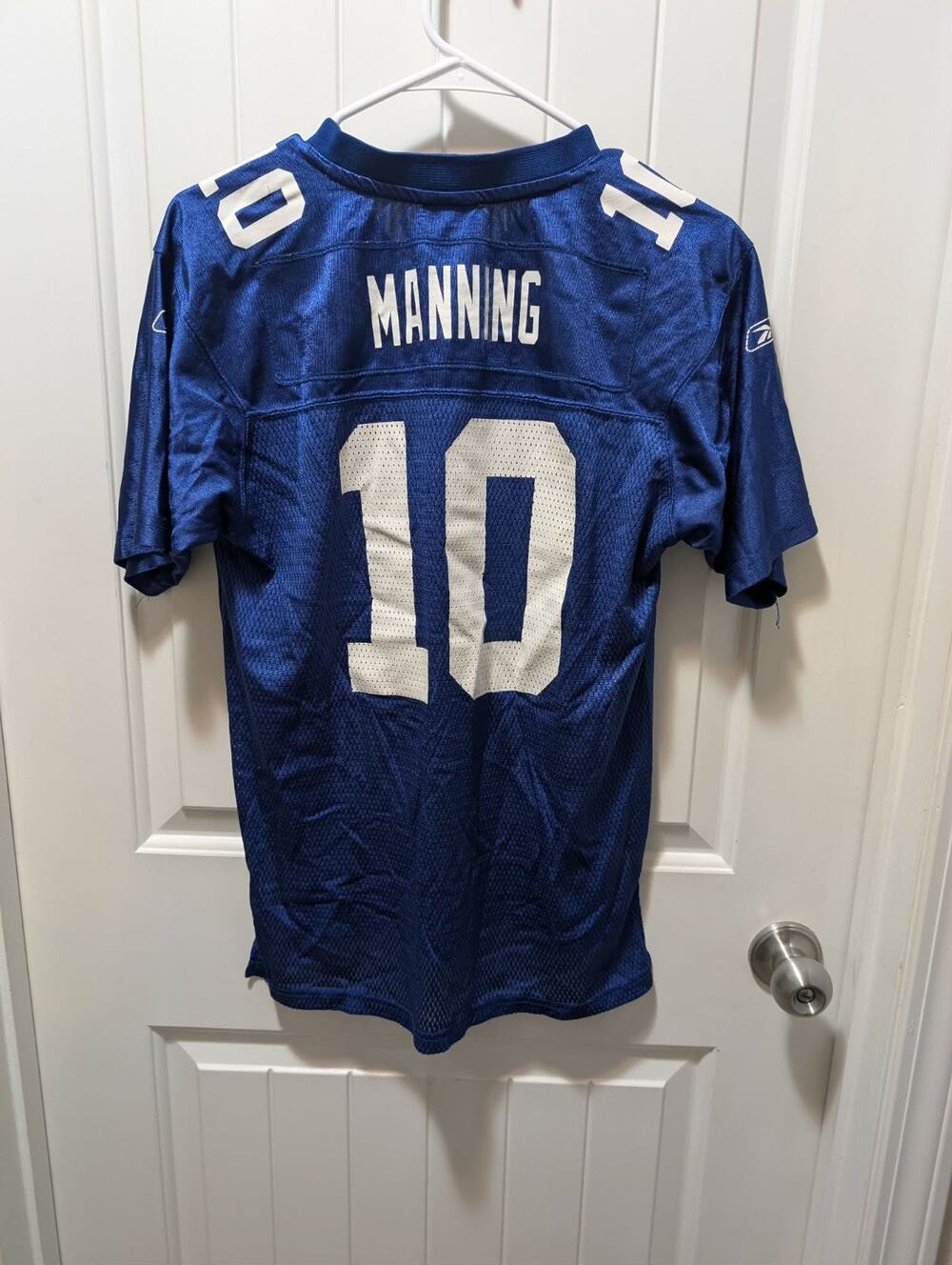 NFL Reebok - New York GIANTS ELI MANNING #10 Home Jersey Shirt (L 14-16) Youth